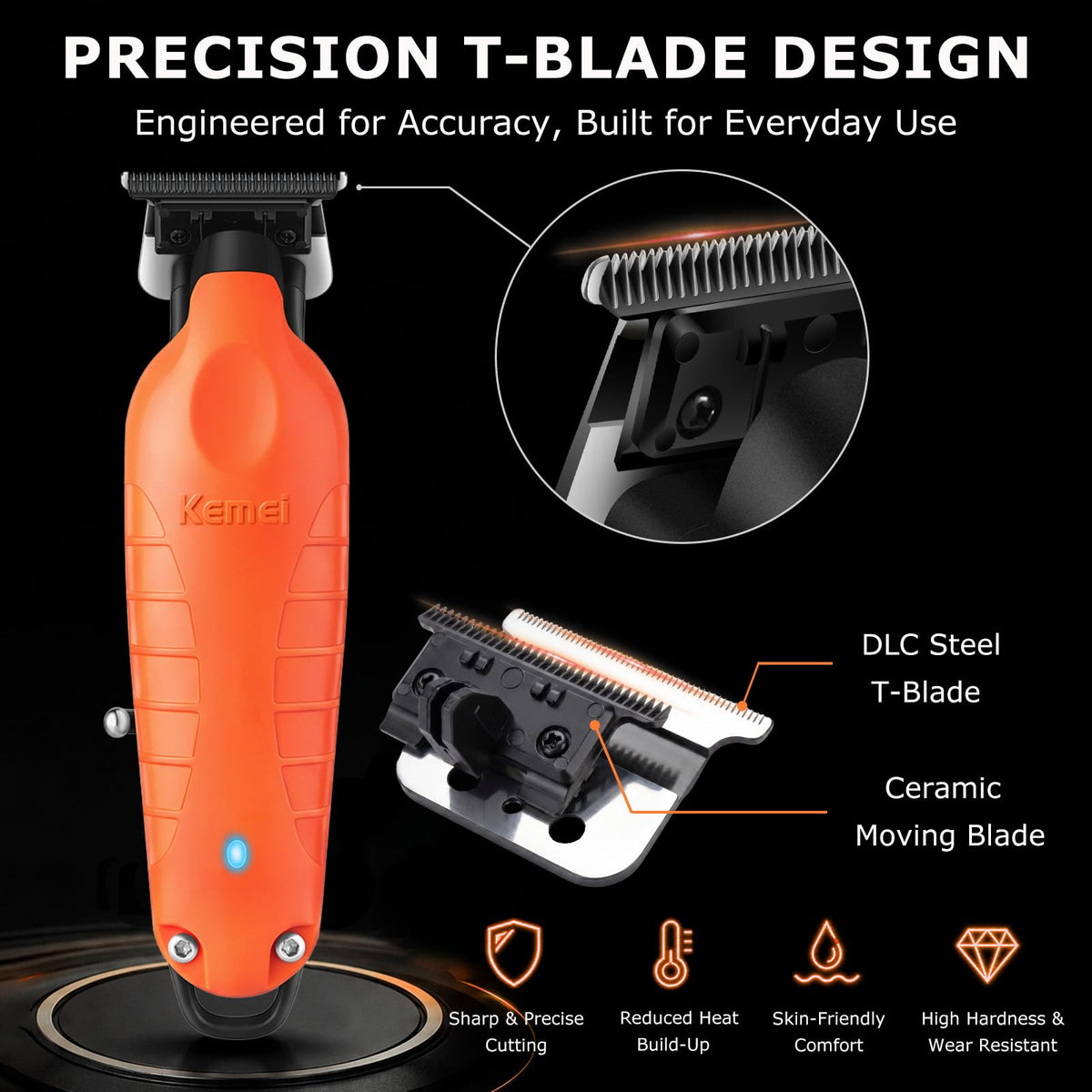 PG2299 Beard & Hair Trimmer for Men Zero Gapped Hair Clippers for Men