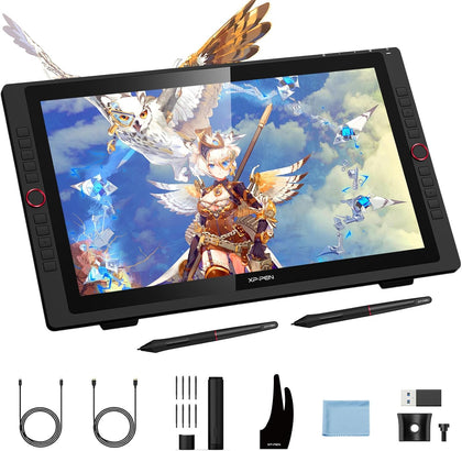 Drawing Tablet with Screen XPPen Artist 22R pro Computer Graphics Tablet 120% sRGB with Battery-Free Stylus