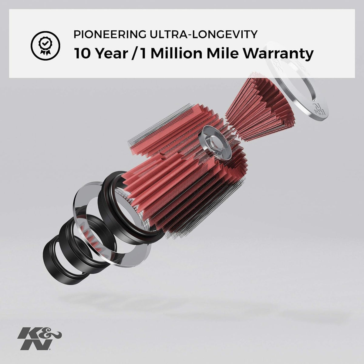K&N E-3495 Oval Air Filter Replacement Element/Rk-3905