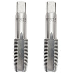 2Pcs M18x1.5 Metric Right-Hand Thread Tapping Tool, Hand Taper & Plug Tap