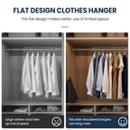 60 Pack Plastic Clothes Hangers, Space-Saving, Non-Slip