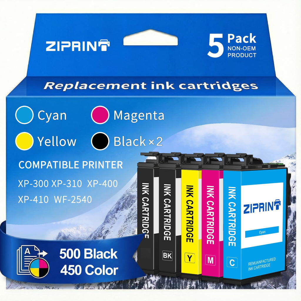 Remanufactured Ink Cartridge Replacement for Epson 200XL Ink 5 Pack