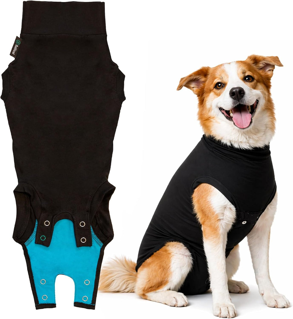 Recovery Suit for Dogs - Dog Surgery Recovery Suit with Clip-Up System - Breathable Fabric for Spay, Neuter, Skin