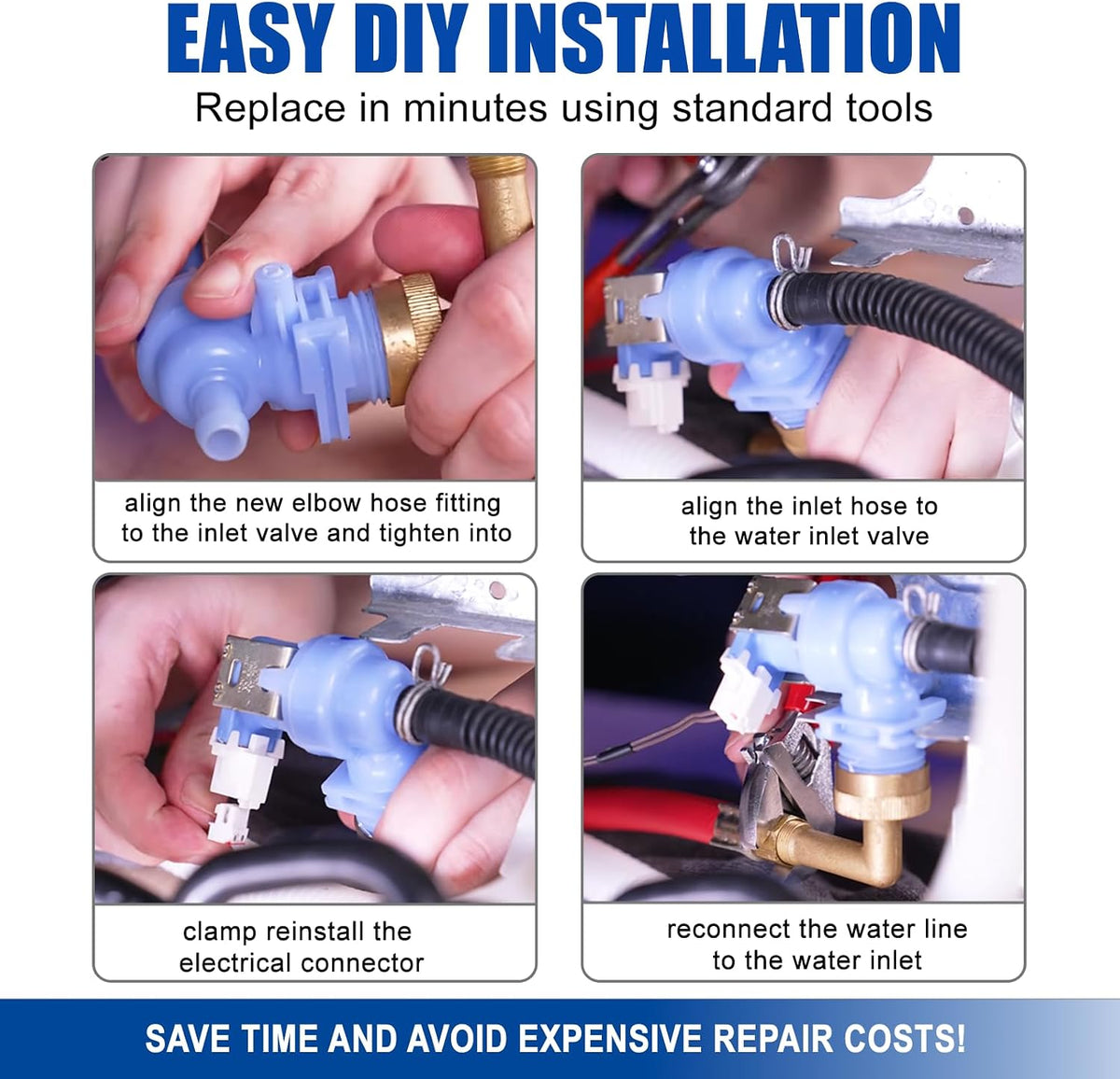 W10327249 W10327250 Dishwasher Inlet Valve for Whirlpool KitchenAid