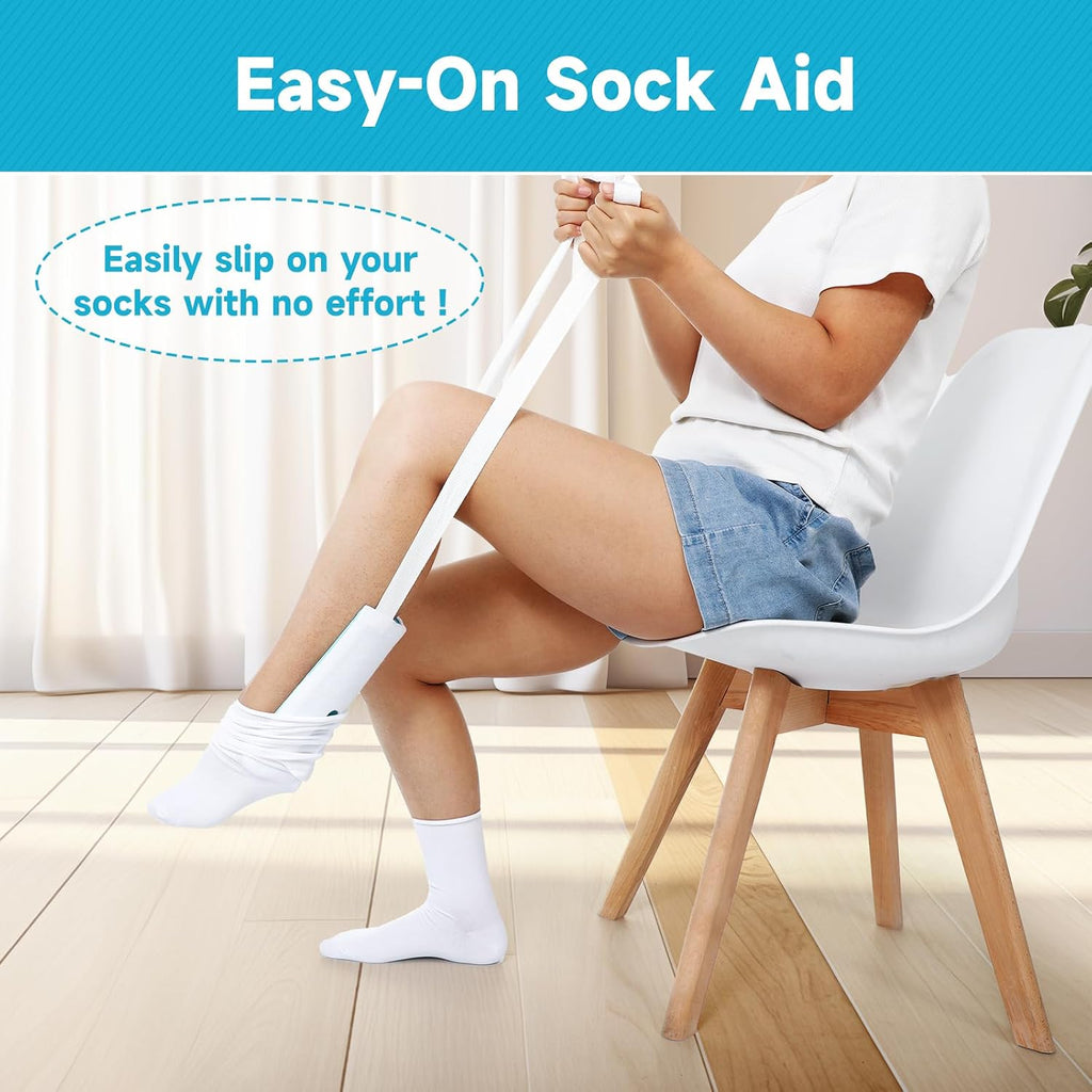 Sock Aid Tool and Pants Assist for Elderly, Disabled,Pregnant, Diabetics - Pulling Assist Device - Socks Helper