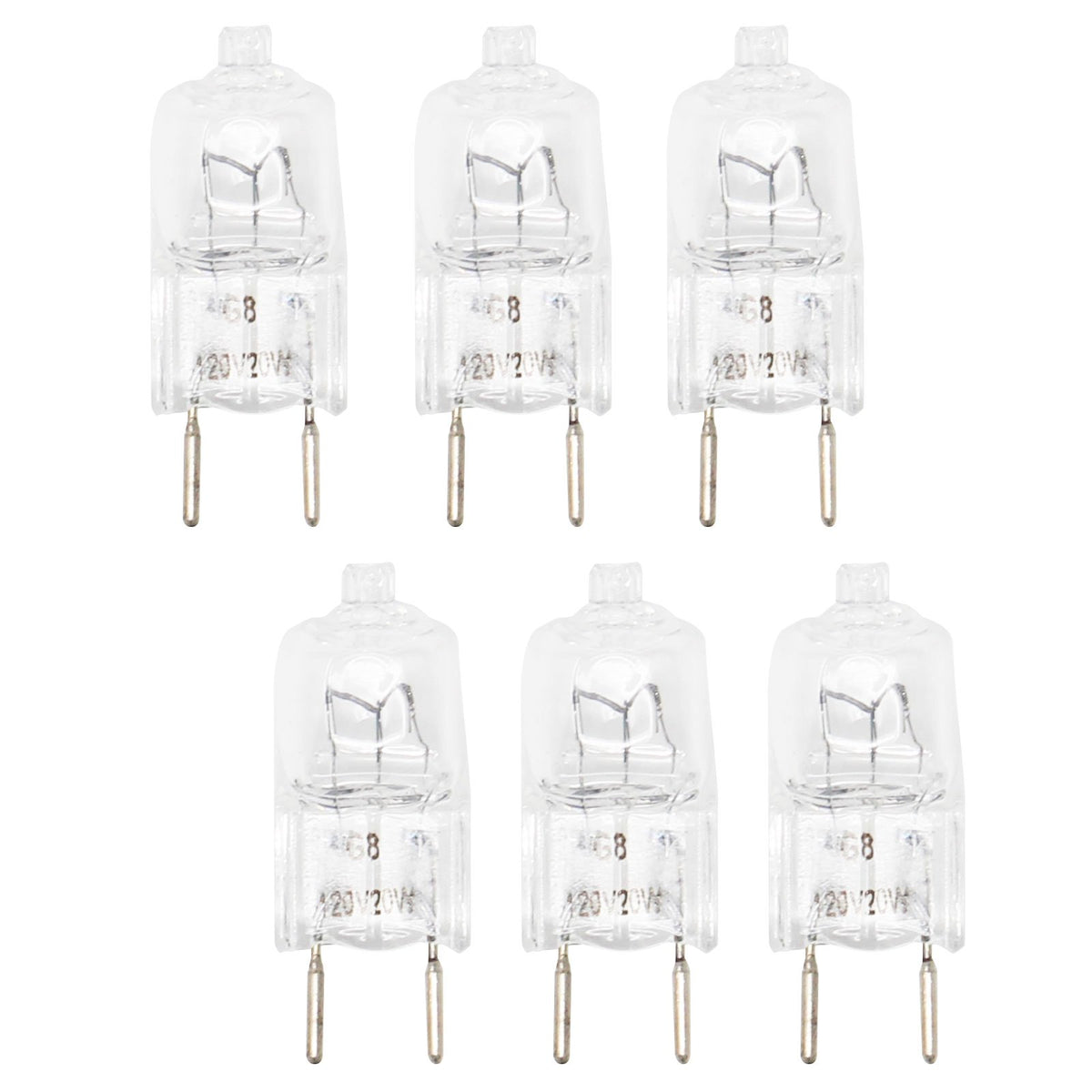 6-Pack Replacement Light Bulb for General Electric JVM1860WF001 Microwave