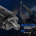 104-1027-006 Hydraulic Motor Replacement for Eaton Char-Lynn 2000 Series, 14.91 cu in/rev Displacement High Torque Low Speed Orbital Motor for Construction Agricultural Mining Equipment