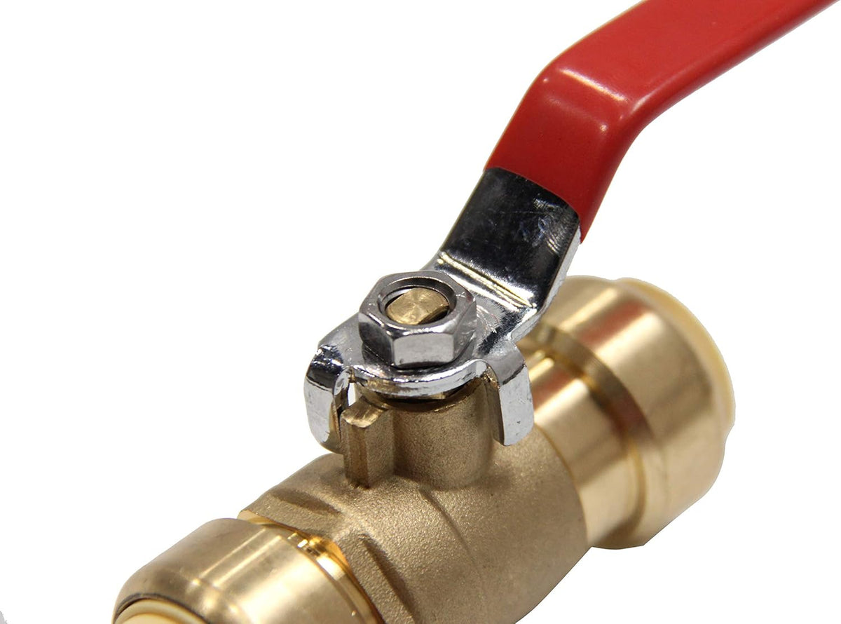 2Pcs EFIELD 1/2 Inch Push-Fit Full Port Ball Valve(PF-VALVE001-2)