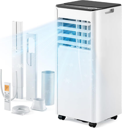 Portable Air Conditioners, 8,000 BTU AC for Rooms Up to 350 Sq. Ft. | 350 CFM, 4 Modes (Cool, Dry, Fan, Sleep)