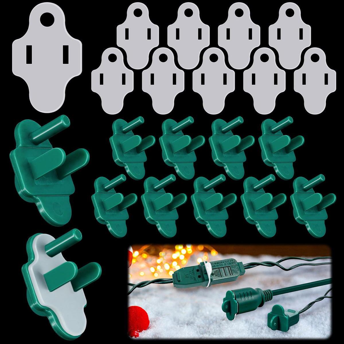10Pack Weatherproof Gaskets & Plug Protector Covers for Electrical Outlets