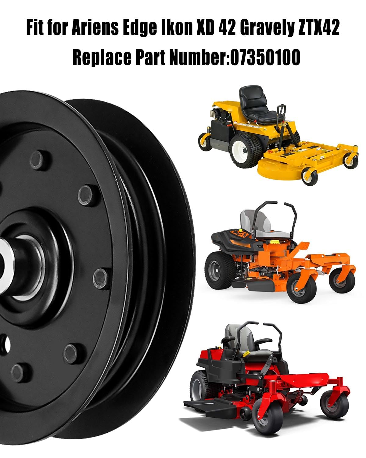 07350100 Idler Pulley Fit for Ariens Edge 34 42 52 Zoom 1540 1634