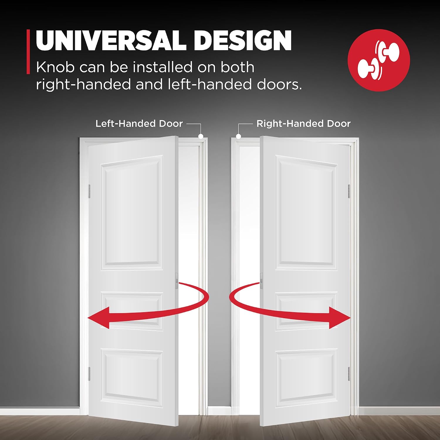 Maven Front Door Lock Handle and Deadbolt Set, Entry Handleset Round Exterior with Interior Door Knob, Secure Locking