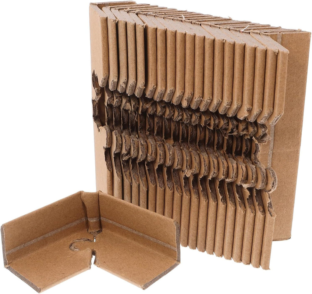 Cardboard Corner Protectors L-shaped Edge Guards 50pcs