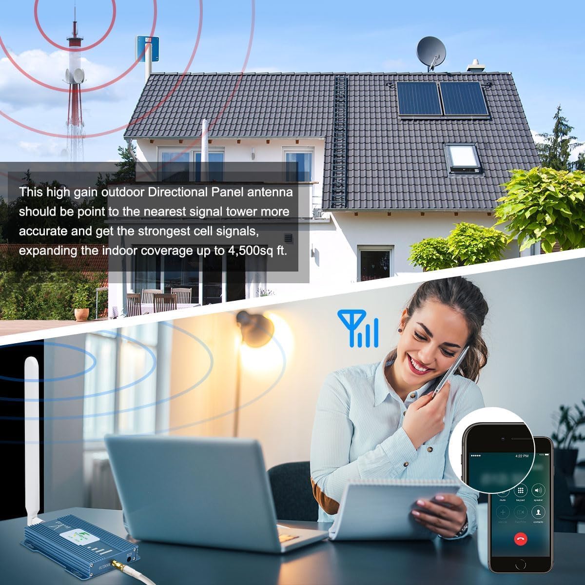 Verizon Signal Booster Verizon Cell Phone Signal Booster 5G 4G LTE Band 13 Cell Signal Amplifier Cell Booster Cell