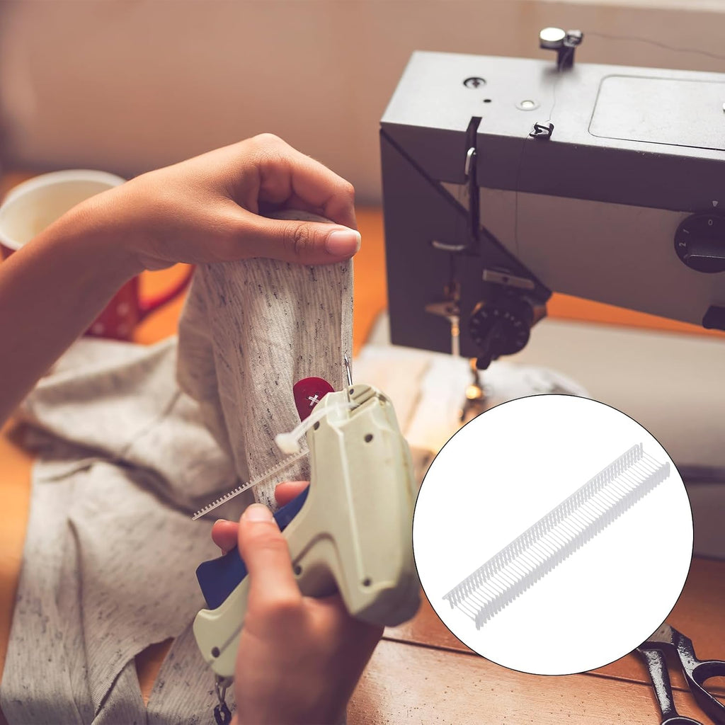 5000Pcs Standard Tagging Gun Fasteners,0.5 Inch White Garment Tags Label Gun Plastic Refills, Fabric Tag Attachments