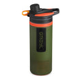 GeoPress 24 oz Water Purifier Bottle - Filter for Hiking, Camping, Survival, Travel (Oasis Green)