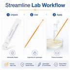 10ul 100pcs Disposable Sterile Inoculating Loops