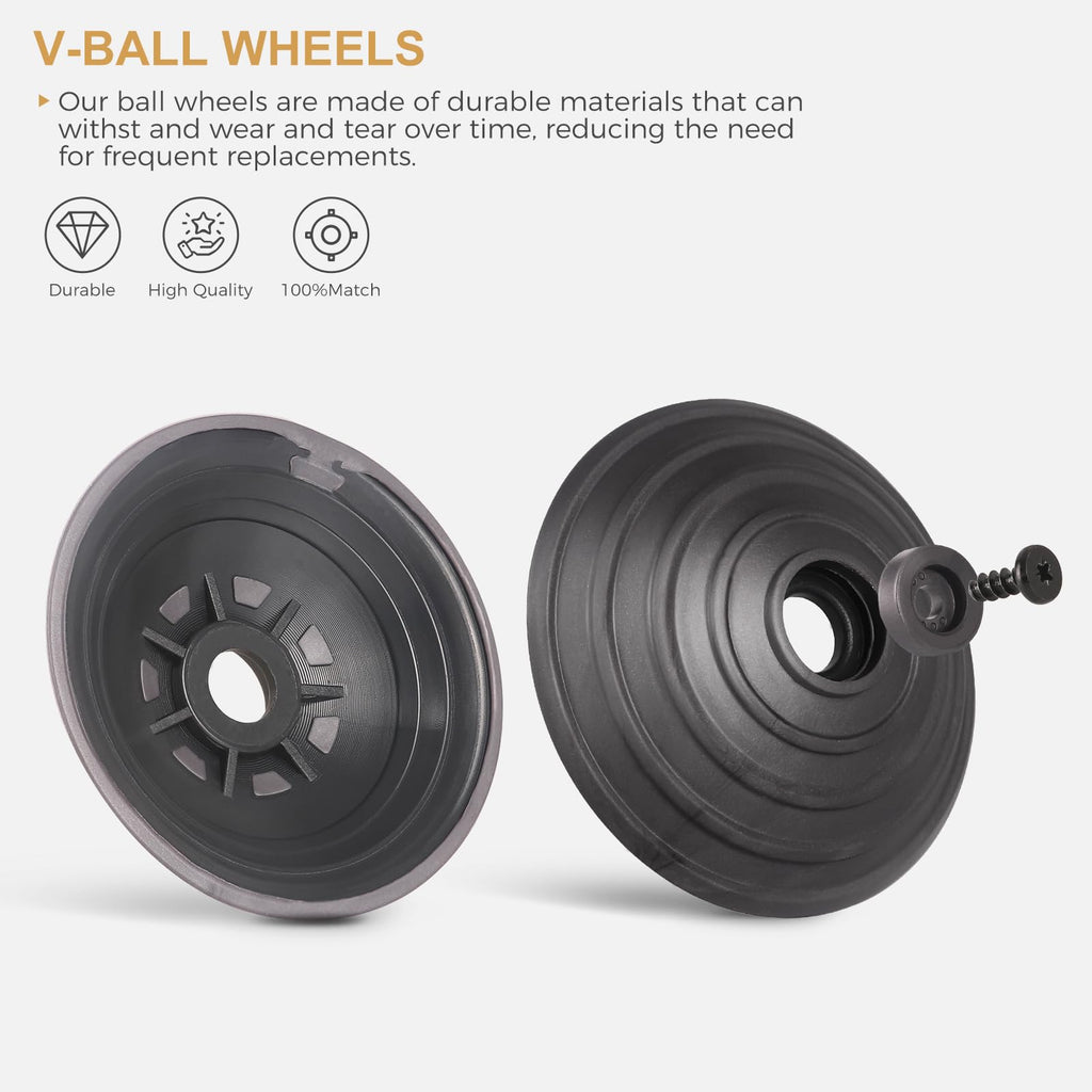 Ball Wheel+Plush Strips +Head Roller Set Compatible with Dyson Direct Drive