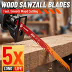 GRENPRO 5 TPI Wood Cutting Reciprocating Saw Blades, 9" Pruning Blades