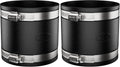 Fernco 4 In. x 4 In. Plastic to Plastic PVC Coupling - 1 Each (Pack of 2)