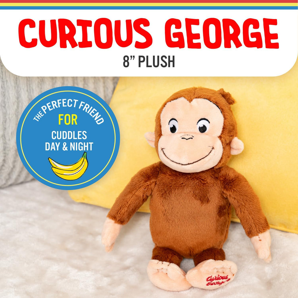 Curious George Monkey Stuffed Animal Plush Toys Soft Cutest Cuddle Plushie Gifts for Baby and Toddler Boys and Girls