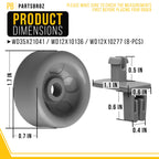 Dishwasher Dishrack Roller for General Electric GE PDW9980N00SS
