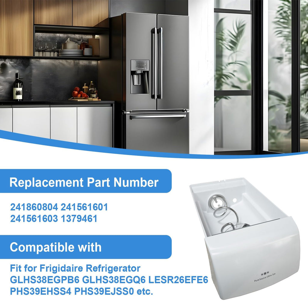 241860804 Refrigerator Ice Bucket Container Assembly for Frigidaire Fridge