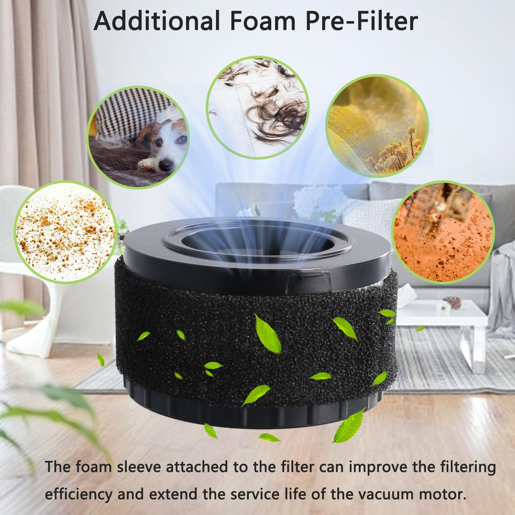 2 Pcs DC5151H HEPA Filter Compatible with DEWALT Wet Dry Vacuum