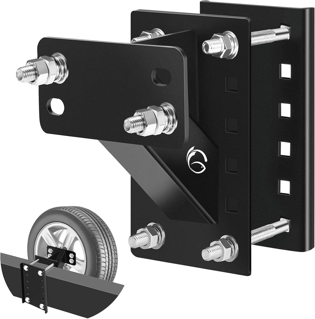 Spare Tire Carrier,Spare Tire Mount Boat Trailer Carrier Bracket,Heavy Duty Lock Holder,Fits 4 & 5 & 6 Lugs Trailer