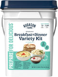 Breakfast and Dinner Variety Pail Emergency Food Supply Everyday