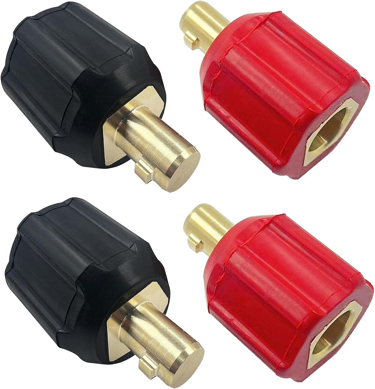 05335 Welding Leads Adapter Set, Dinse-Type Machine Plug Connector, 4 Pack