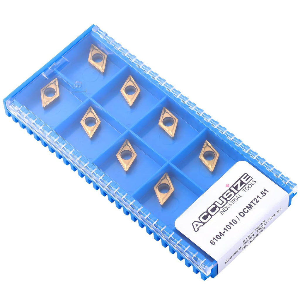 Accusize Industrial Tools Carbide Inserts, DCMT21.51, 2104-1010X10
