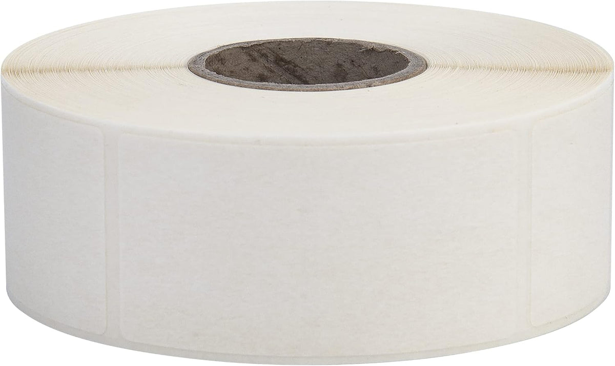 Blank White 1 x 2 Inch Food Rotation Dissolvable Labels 1500 Labels