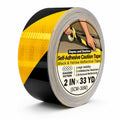 Black & Yellow Reflective Warning Tape (2 in x 33 YD)