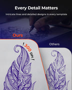 Tattoo Stencil Printer ITP06, 300DPI Wireless Thermal Tattoo Printer with 20 Transfer Papers, Tattoo Printers