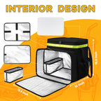 XX-Large Food Delivery Backpack, Delivery Bag with Reflective Strip