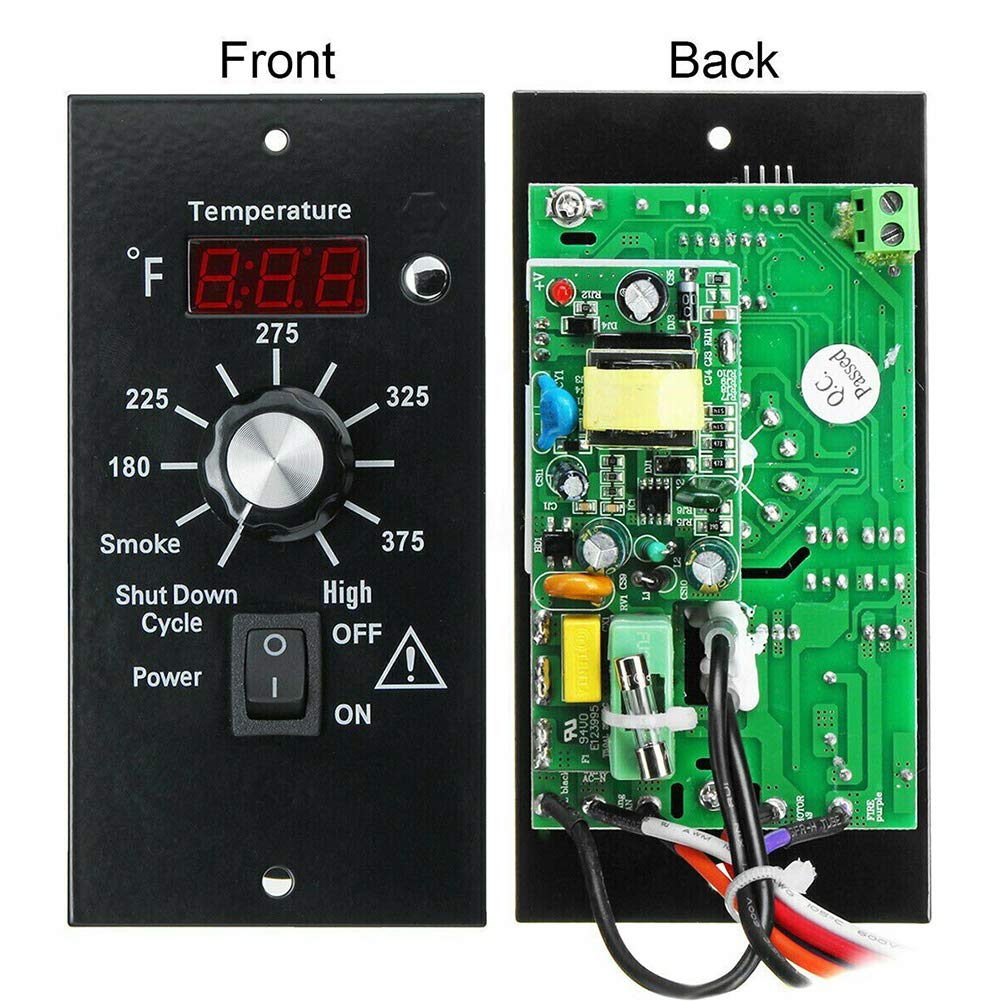 Digital Thermostat Controller, LED Display Temperature Control Panel Barbecue Grill Replacement Part, Replacement Thermostat Kit Parts Digital Pro Controller for All Traeger