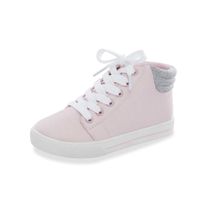 Girl's Simple Joys by Carter's Cora Girl's Gliter High-Top Sneaker Shoe, PINK, 5 M US Toddler