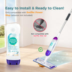 720ml Reusable Solution Bottle for Swiffer Powermop Mop, Leak-Resistant Lock