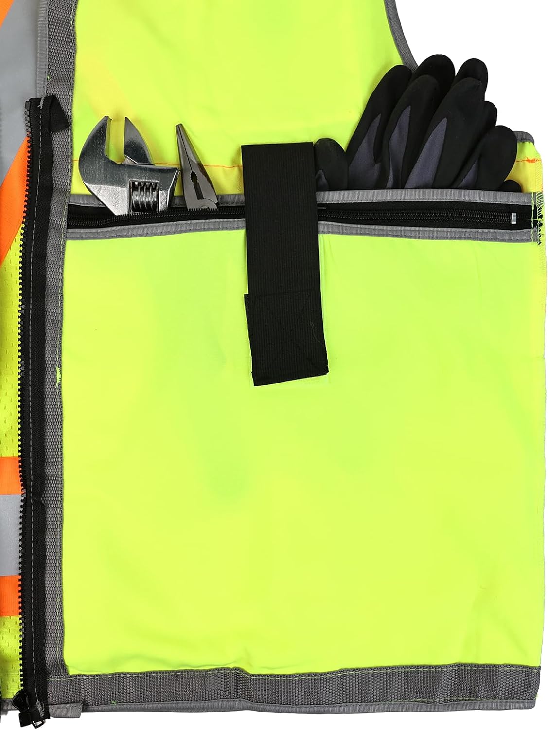 Safety Vest, Construction Surveyor Vest for Men Women, Hi Vis | Class 2 High Visibility Vests with Pockets, ANSI/ISEA