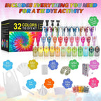 DIY Tie Dye Kits, 32 Colours All-in-1 Tie Dye Set