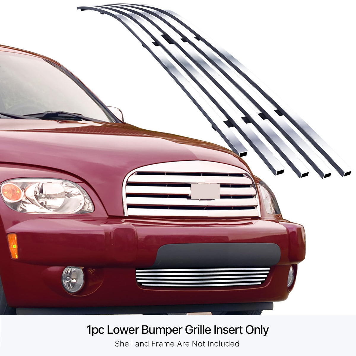 APS Compatible with 2006-2010 Chevy HHR Lower Bumper Billet Grille Insert C85213A
