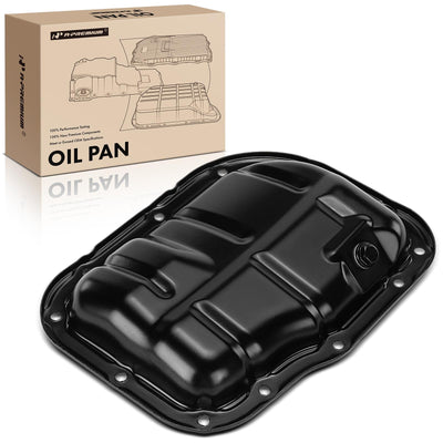 A-Premium Lower Side 4-Cyl 1.8L Engine Oil Pan Sump with Drain Plug