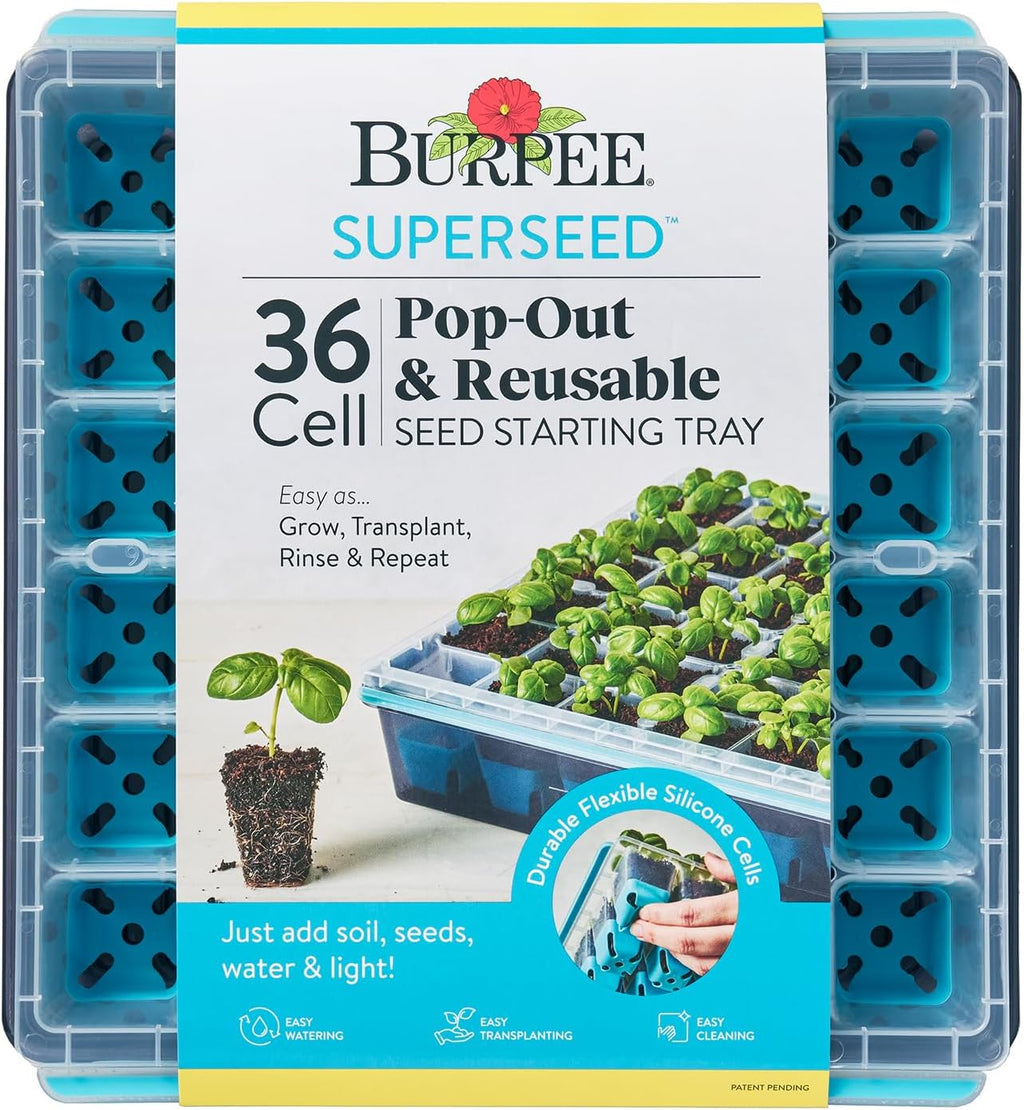 SuperSeed Seed Starting Tray | 36 Cell Reusable Seed Starter Tray | for Starting Vegetable, Flower & Herb Seeds |