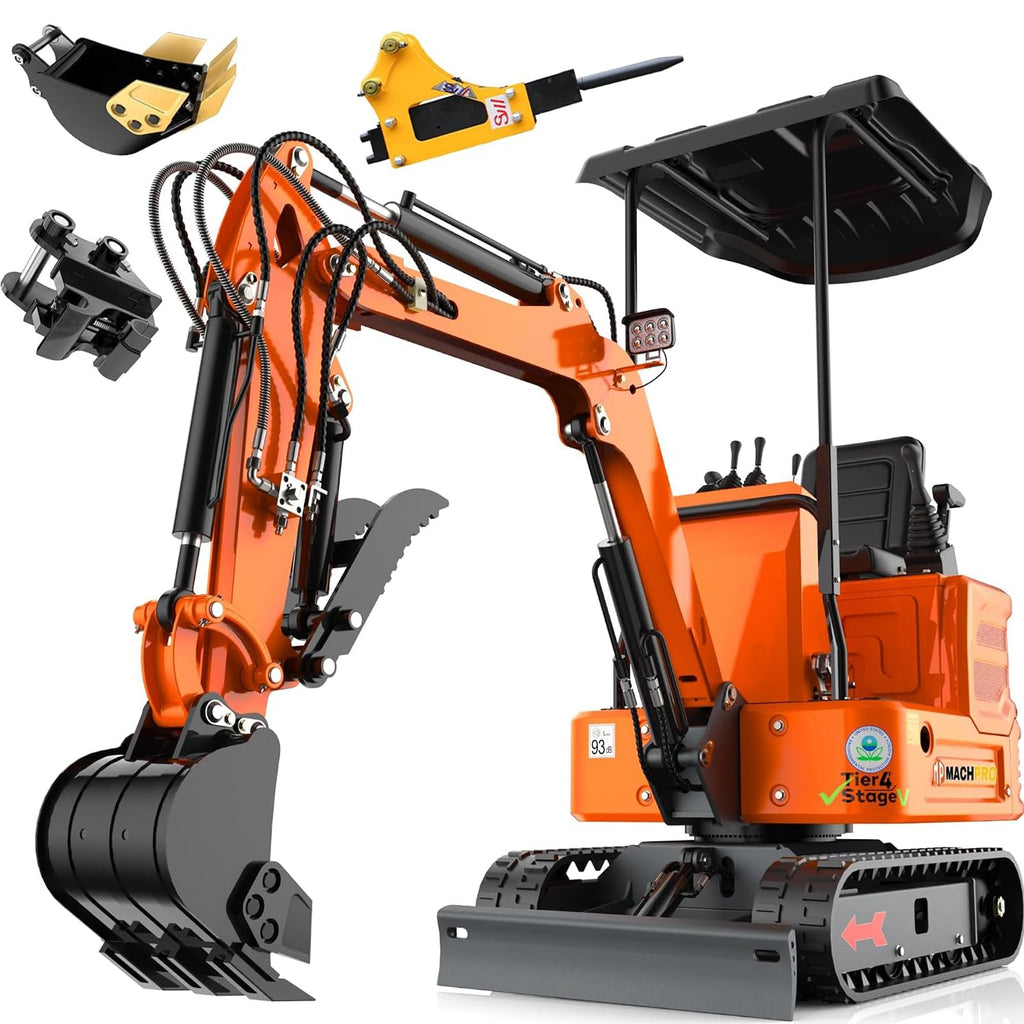 2650lb Mini Excavator 13.5 hp B&S Gas Engine.(Orange+3)