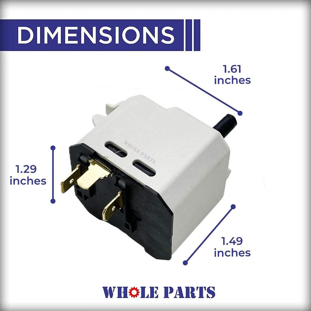 Whole Parts Upgraded Dryer Push-to-Start Switch Part# W10563095