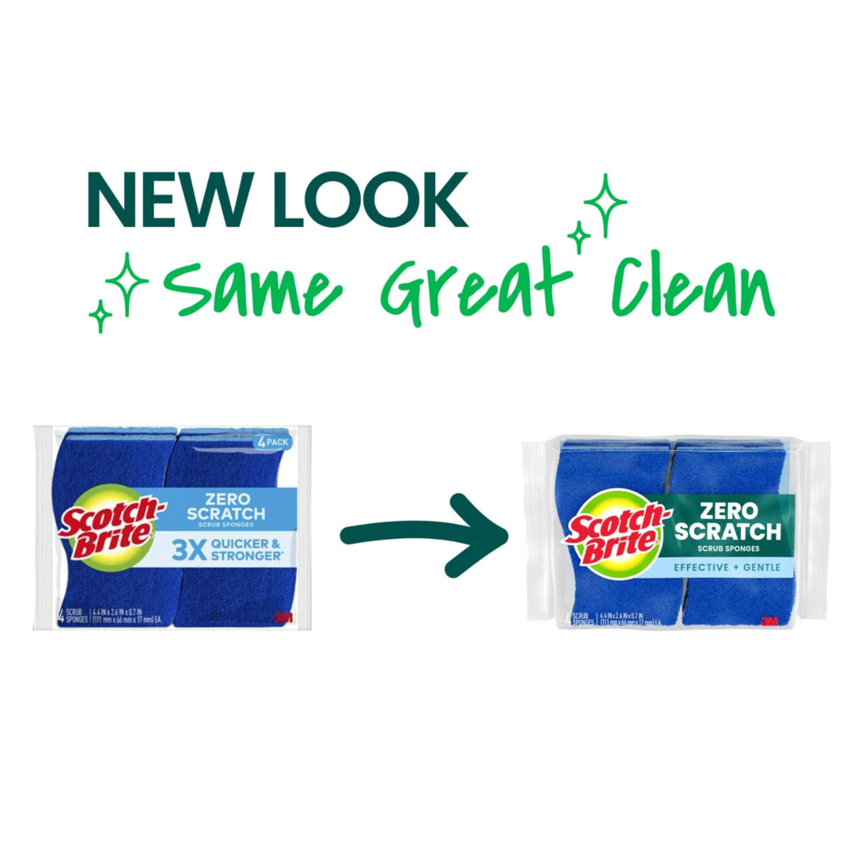 Zero Scratch Non-Scratch Scrub Sponges, 36 Pack