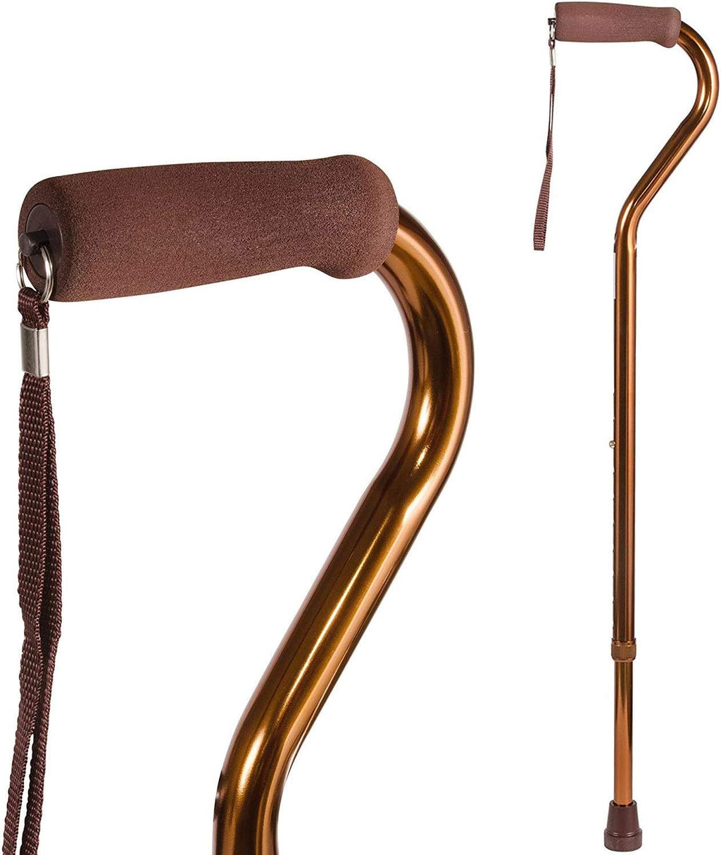 Walking Cane for Adult Men and Women, FSA Eligible, Lightweight and Adjustable, Ergonomic Hand Grip and Wrist Strap