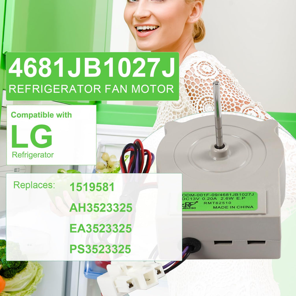 4681JB1027J ODM-001F-09 Refrigerator Fan Motor Compatible with LG