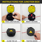 MIARALA Black Open Splice Junction Box (10 Pack)